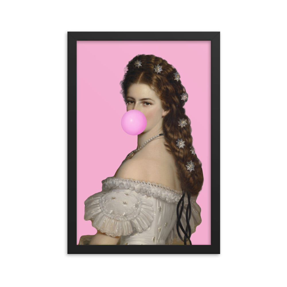 Pink Sisi Bubble-Gum Wall Art Poster