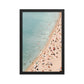 People on the Beach Photographic Wall Poster Print, French Riviera Art