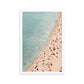 People on the Beach Photographic Wall Poster Print, French Riviera Art