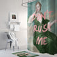 Green Don't Rush Me Shower Curtain