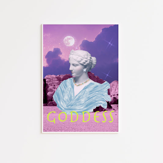 Lilac Goddess Ancient Aesthetic Poster