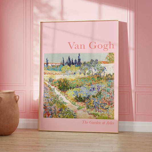 Van Gogh Arles Pink Wall Poster Print