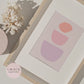 Nordic Pastel Abstract Shapes Print
