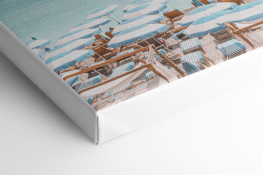 French Riviera Beach Canvas - Ready to hang
