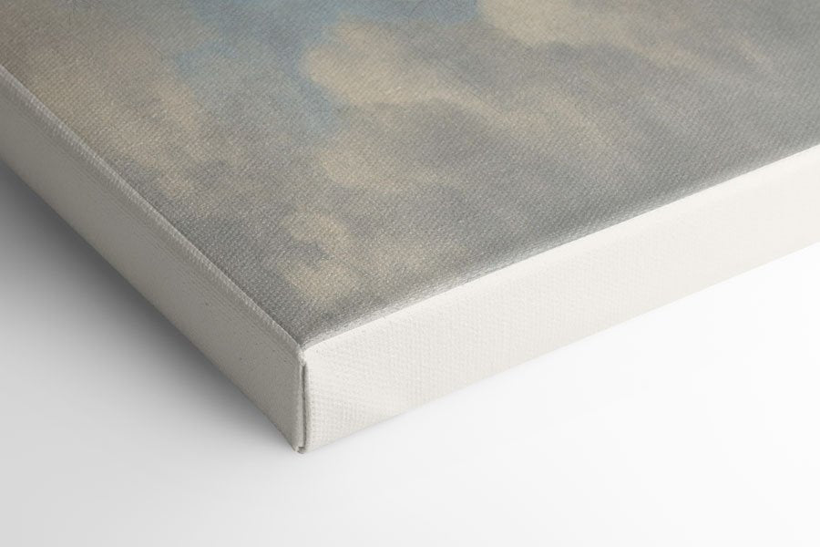 Blue and Beige Cloud Canvas Horizontal - Ready to hang