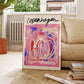 Pink Copenhagen Abstract Art Poster