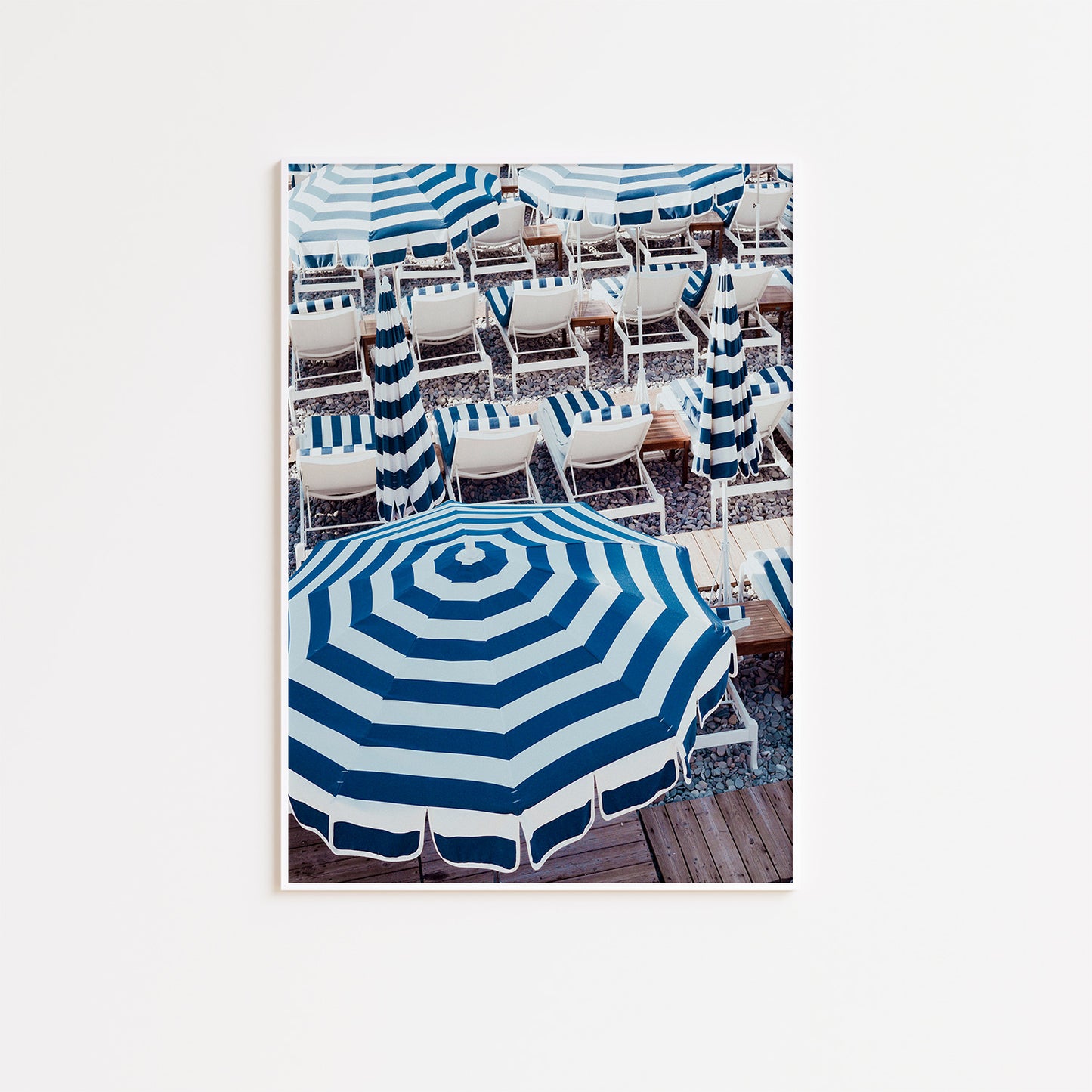 Riviera Beach Umbrellas Poster