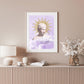 Goddess in Purple Clouds Poster
