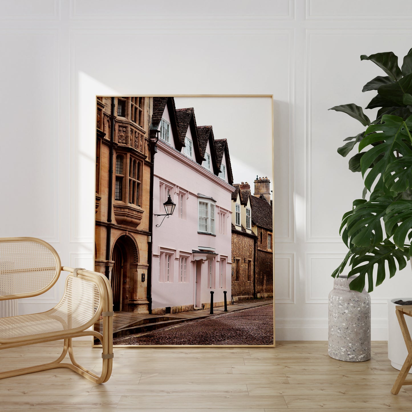 Oxford Pink House Photographic Poster