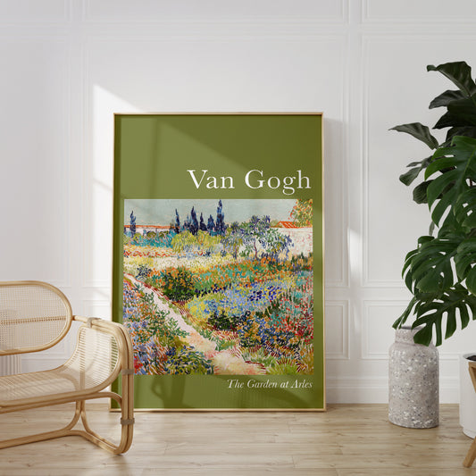 Green Van Gogh Wall Poster