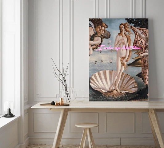 Venus Neon Quote Canvas - Ready to hang