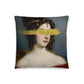 Gold Woman Altered Art Pillow