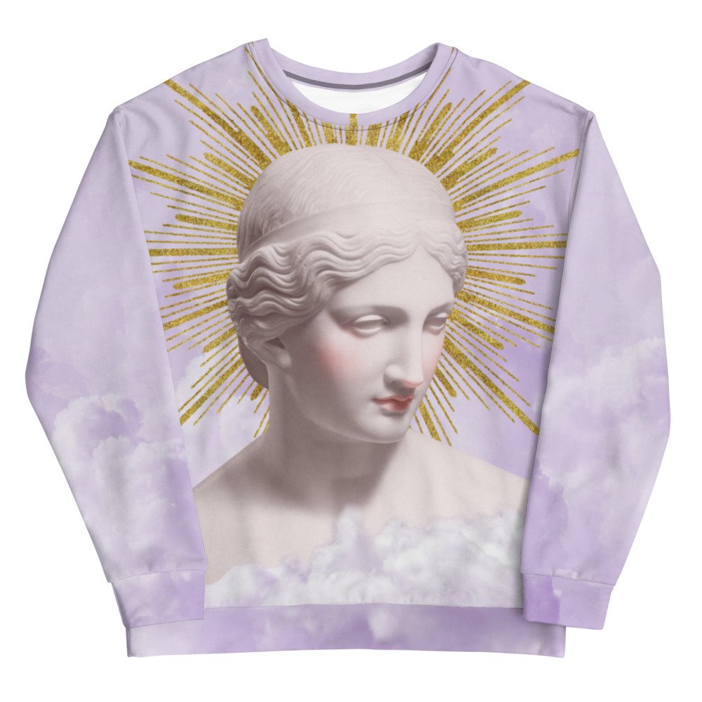 Purple Ancient Aesthetic Goddess Unisex Sweatshirt