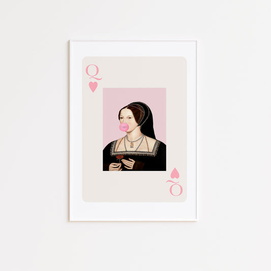 Queen of Hearts Anne Boleyn Poster Print