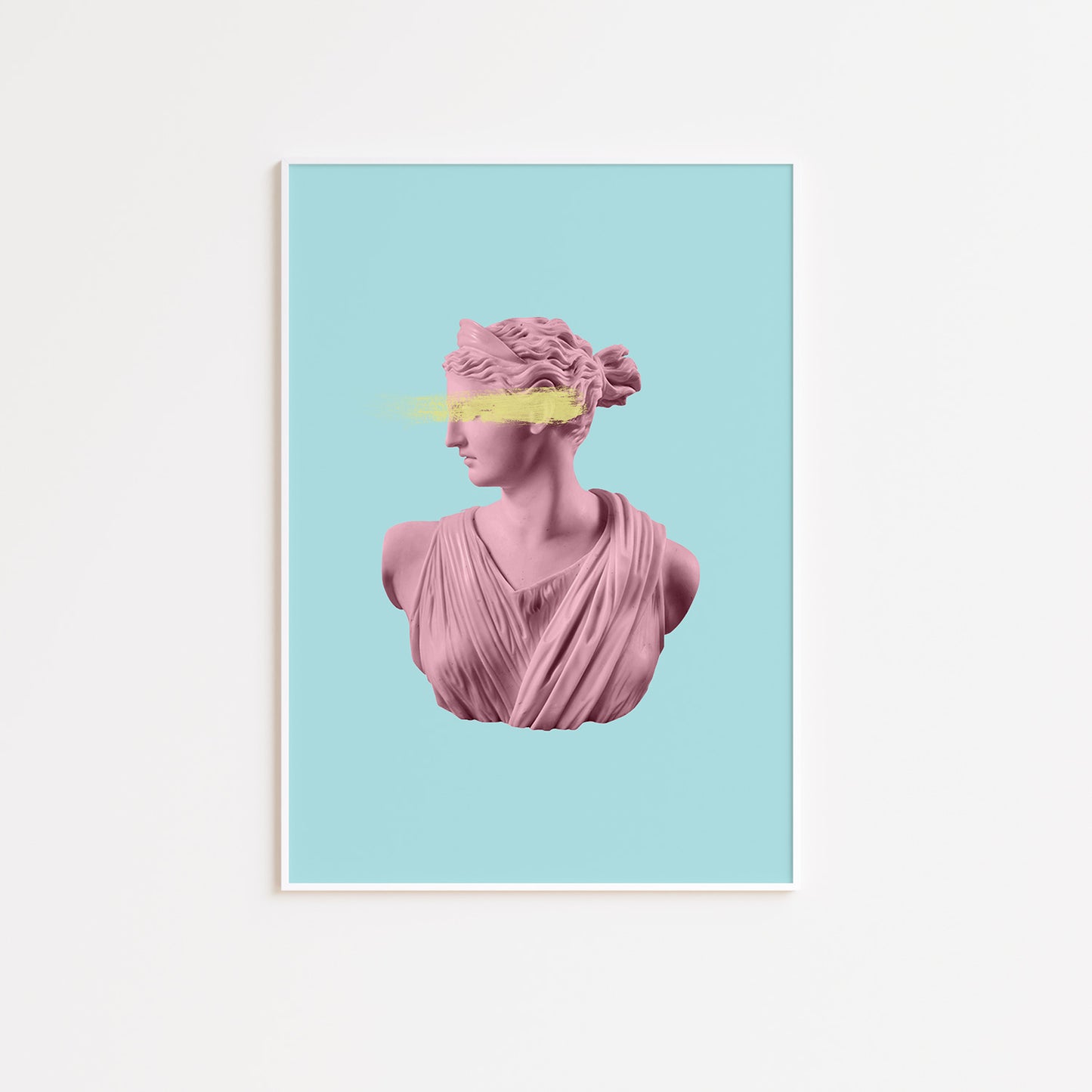 Artemis Pink and Blue Wall Poster Print