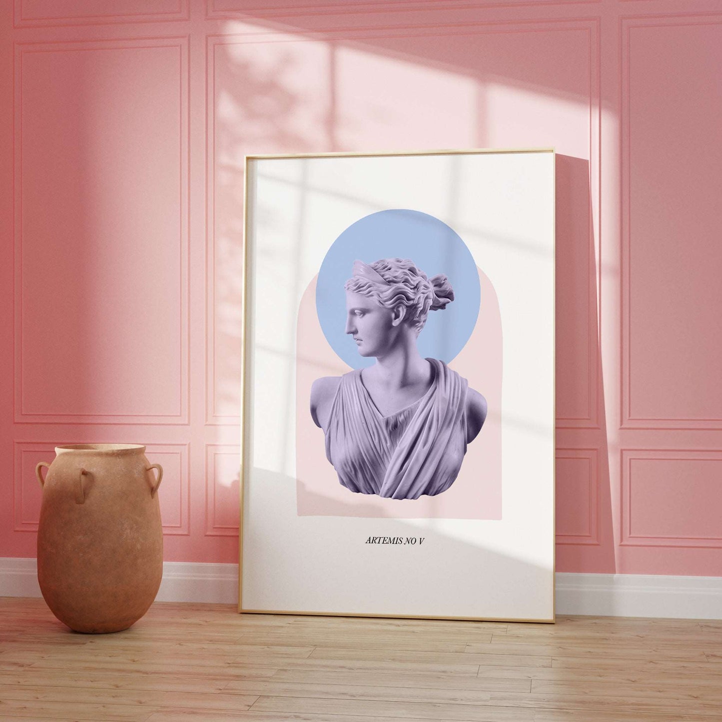 Digital Lavender Grecian Poster