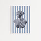 Blue Striped Artemis Poster