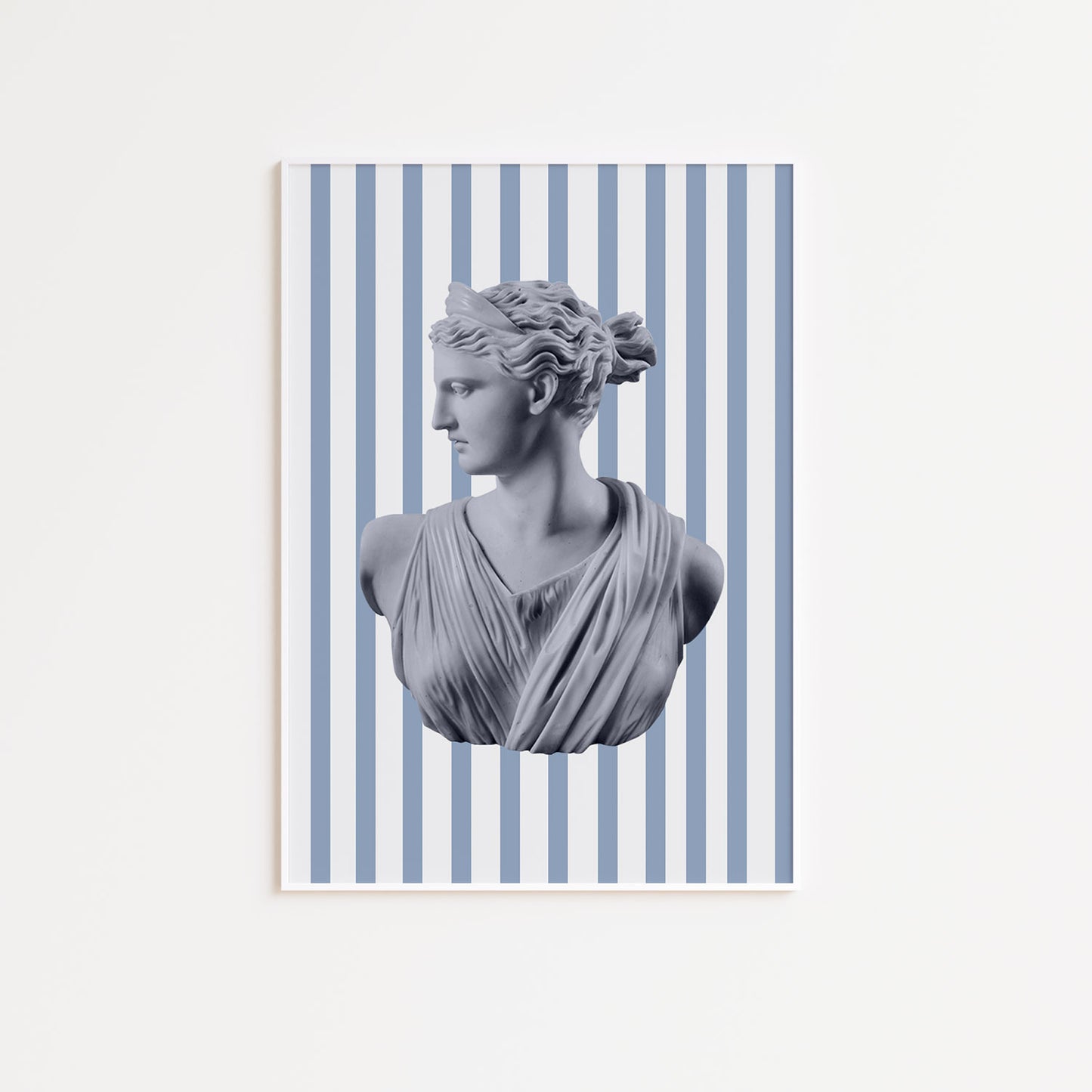 Blue Striped Artemis Poster
