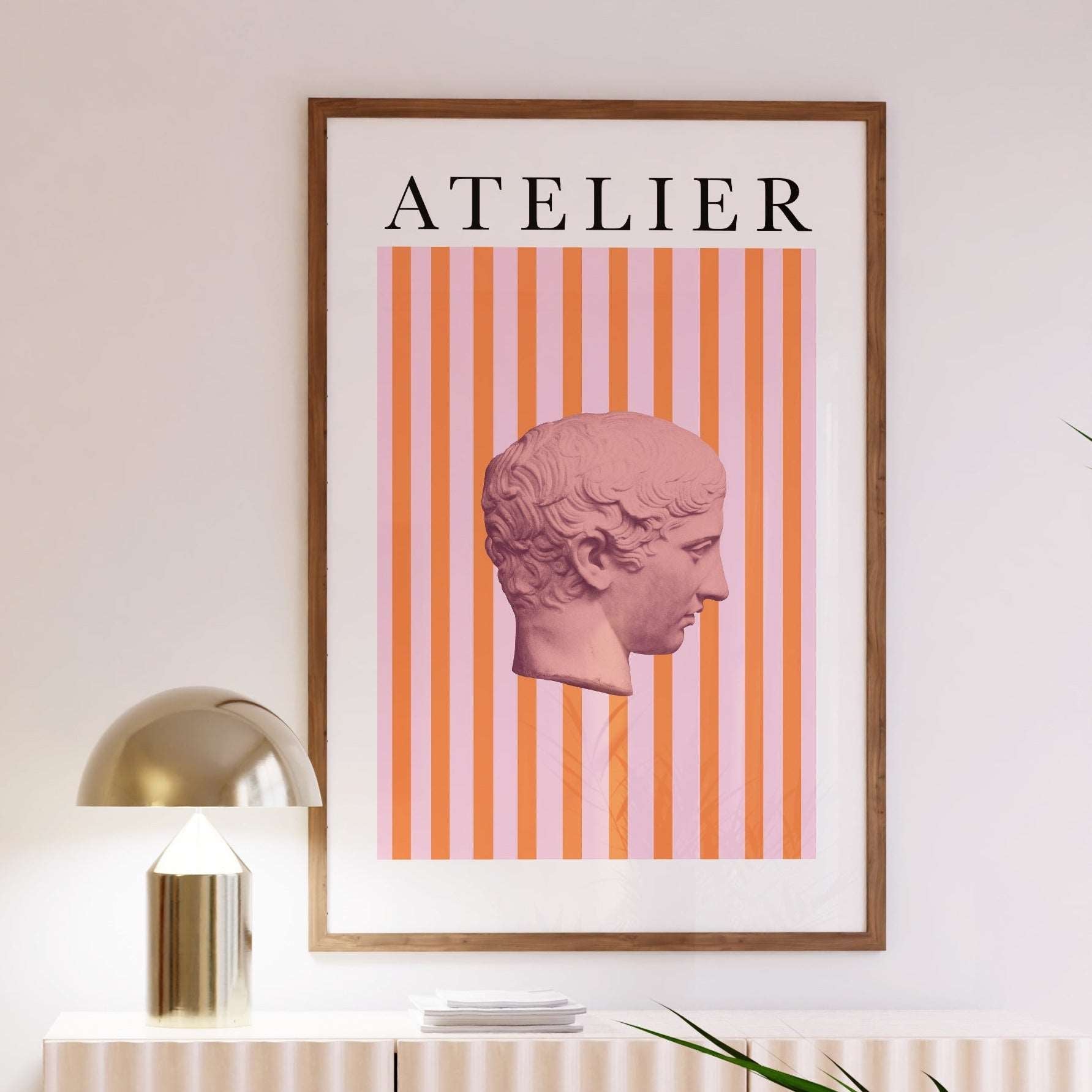 Atelier Pink and Orange Ancient Poster