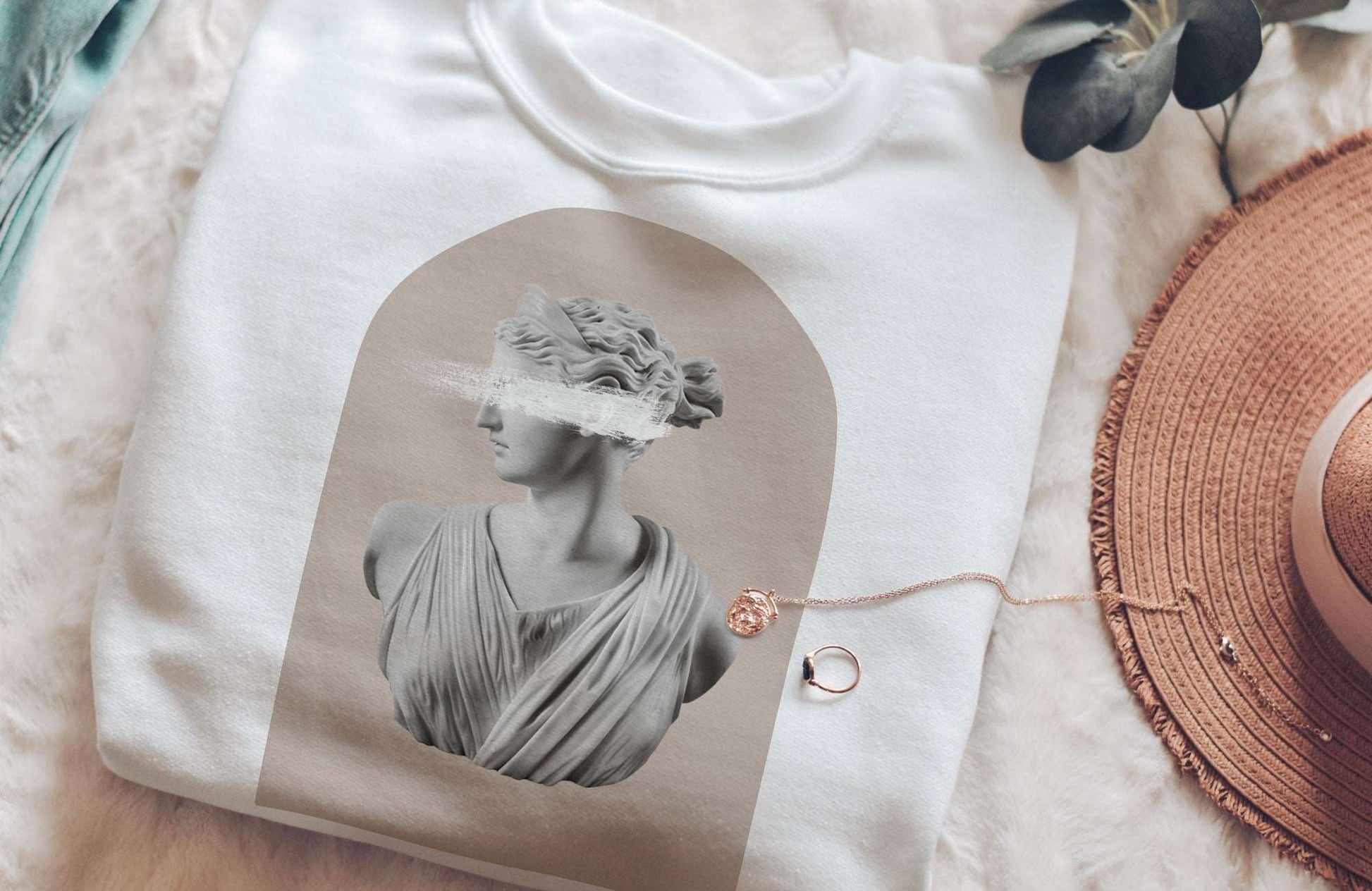 Beige Artemis Ancient Aesthetic Sweatshirt