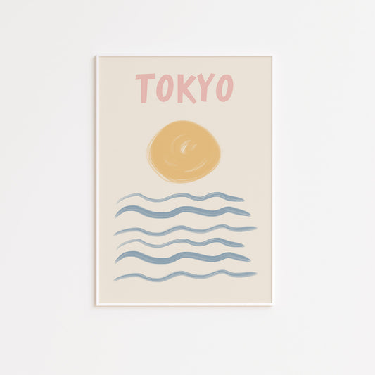 Tokyo Illustrated Wall Print