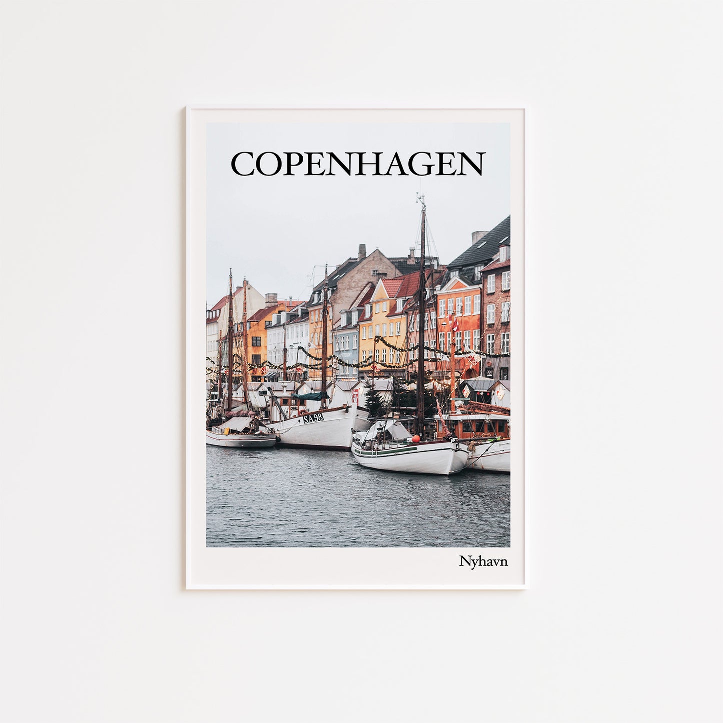 Copenhagen Photographic Travel Poster Wall Print