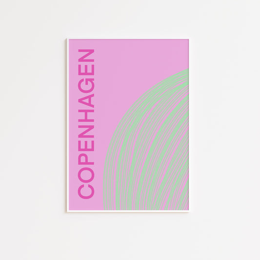 Pink Copenhagen Poster
