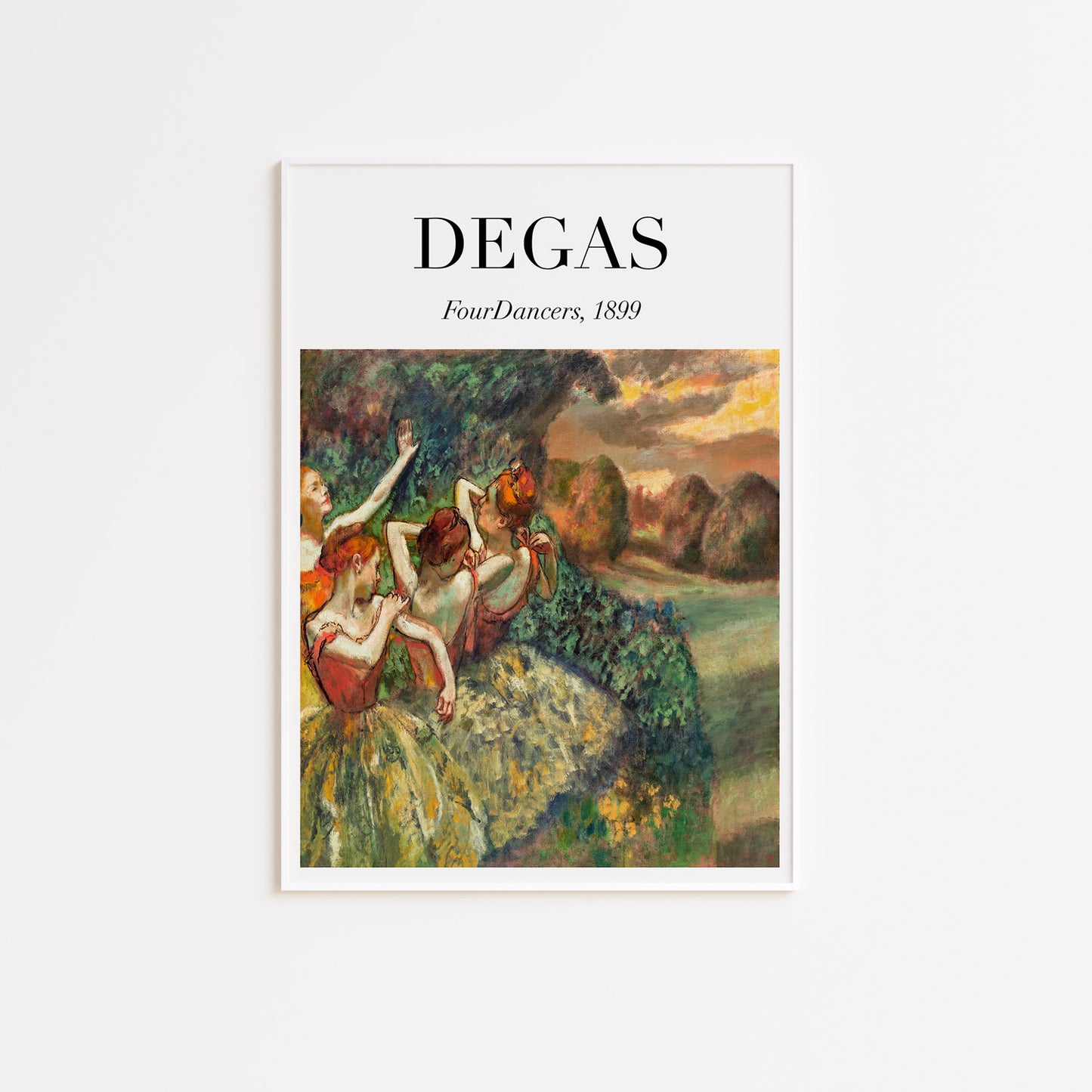 Degas Four Dancers Exhibition Style Poster