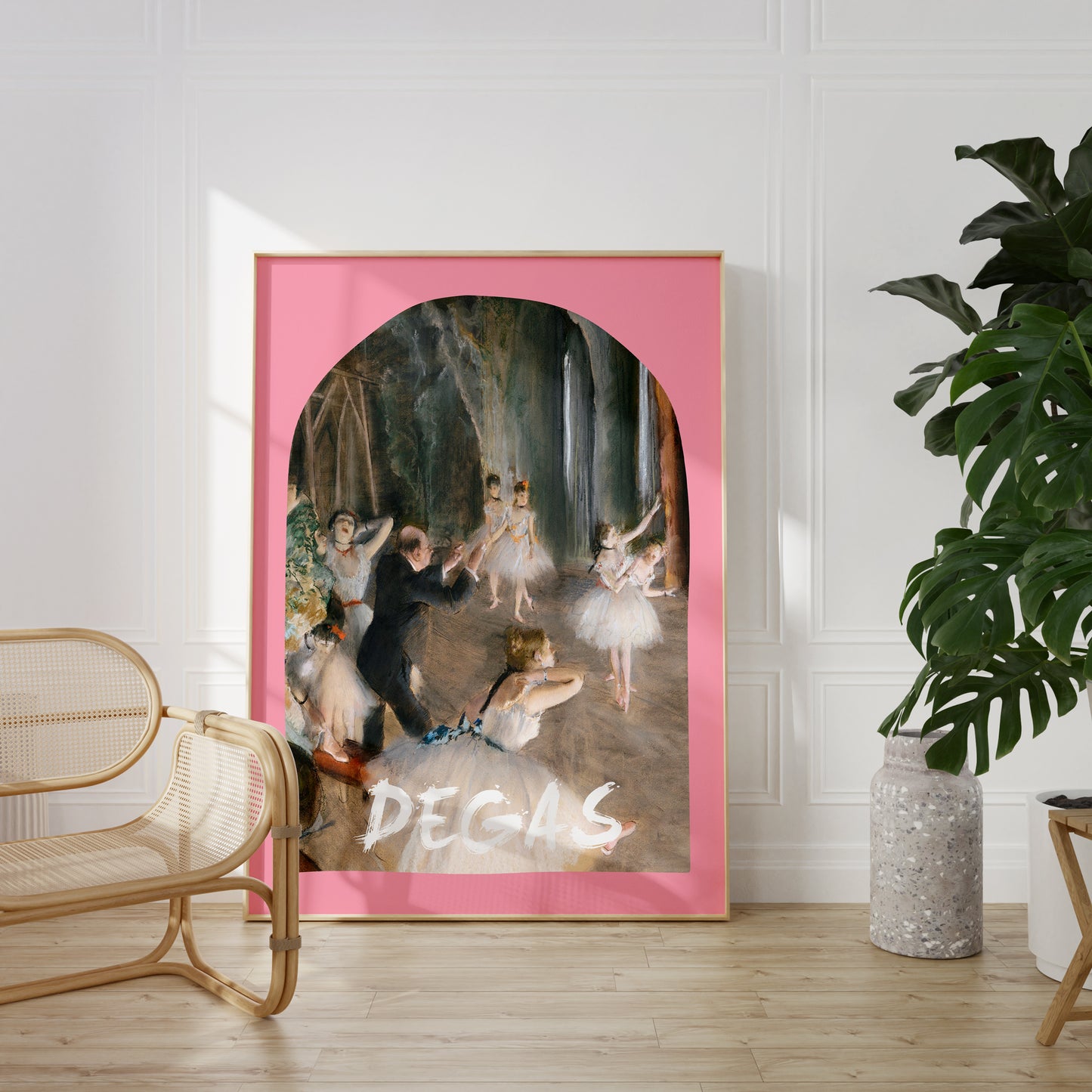 Pink Degas Wall Poster Print