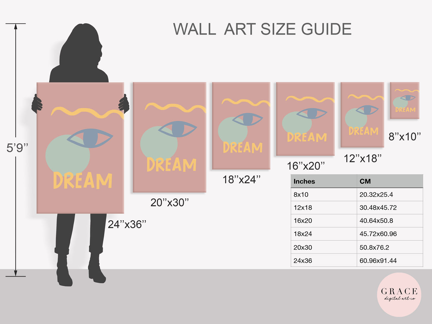Abstract Face Dream Wall Poster Print