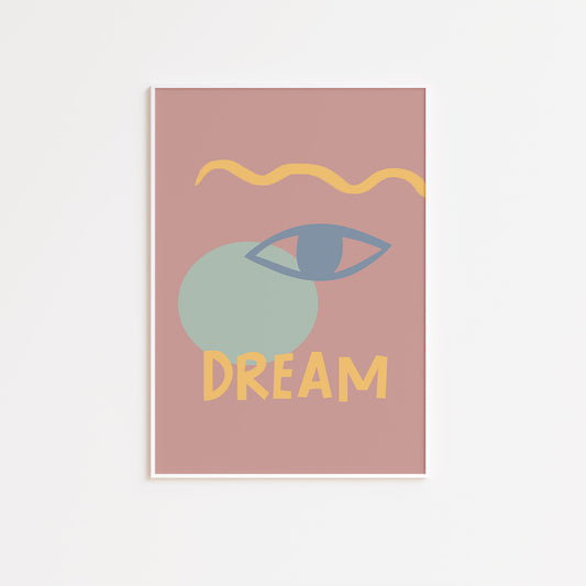 Abstract Face Dream Wall Poster Print