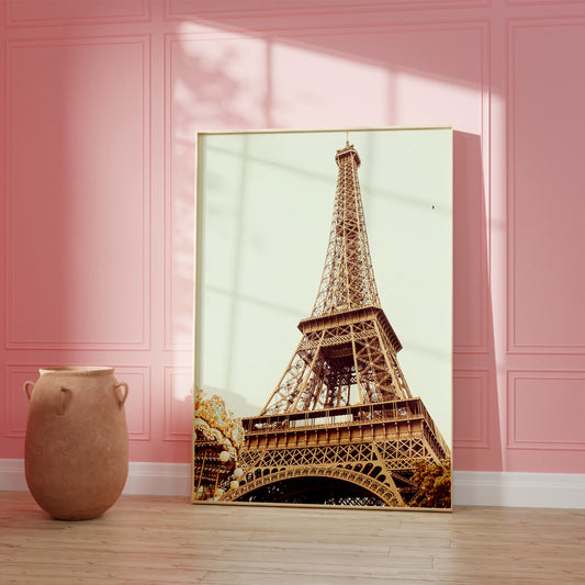 Eiffel Tower Carousel Wall Poster