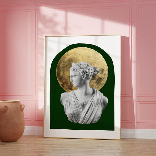 Emerald and Gold Artemis Poster
