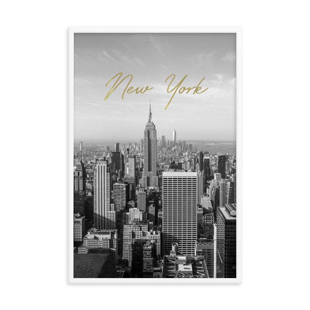Black and White New York Poster