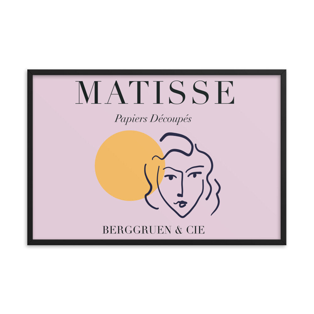 Pink Matisse Inspired Wall Poster