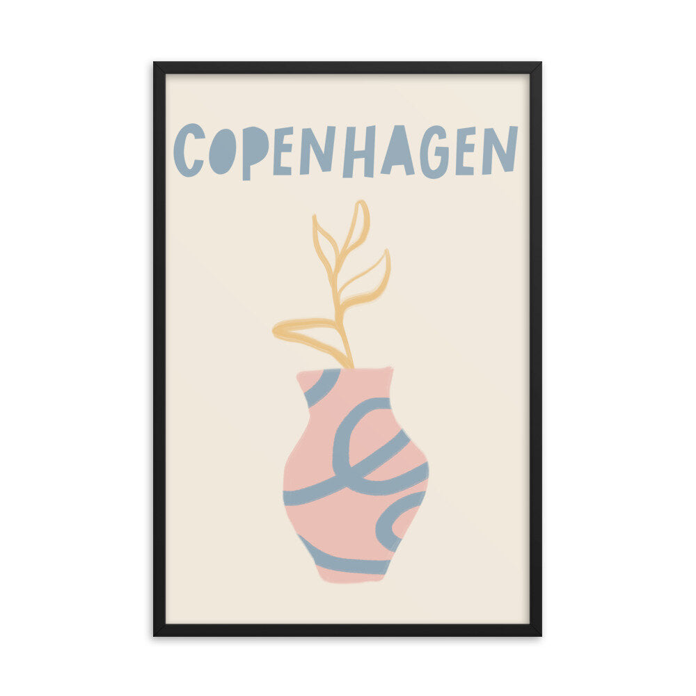 Beige Copenhagen Wall Print