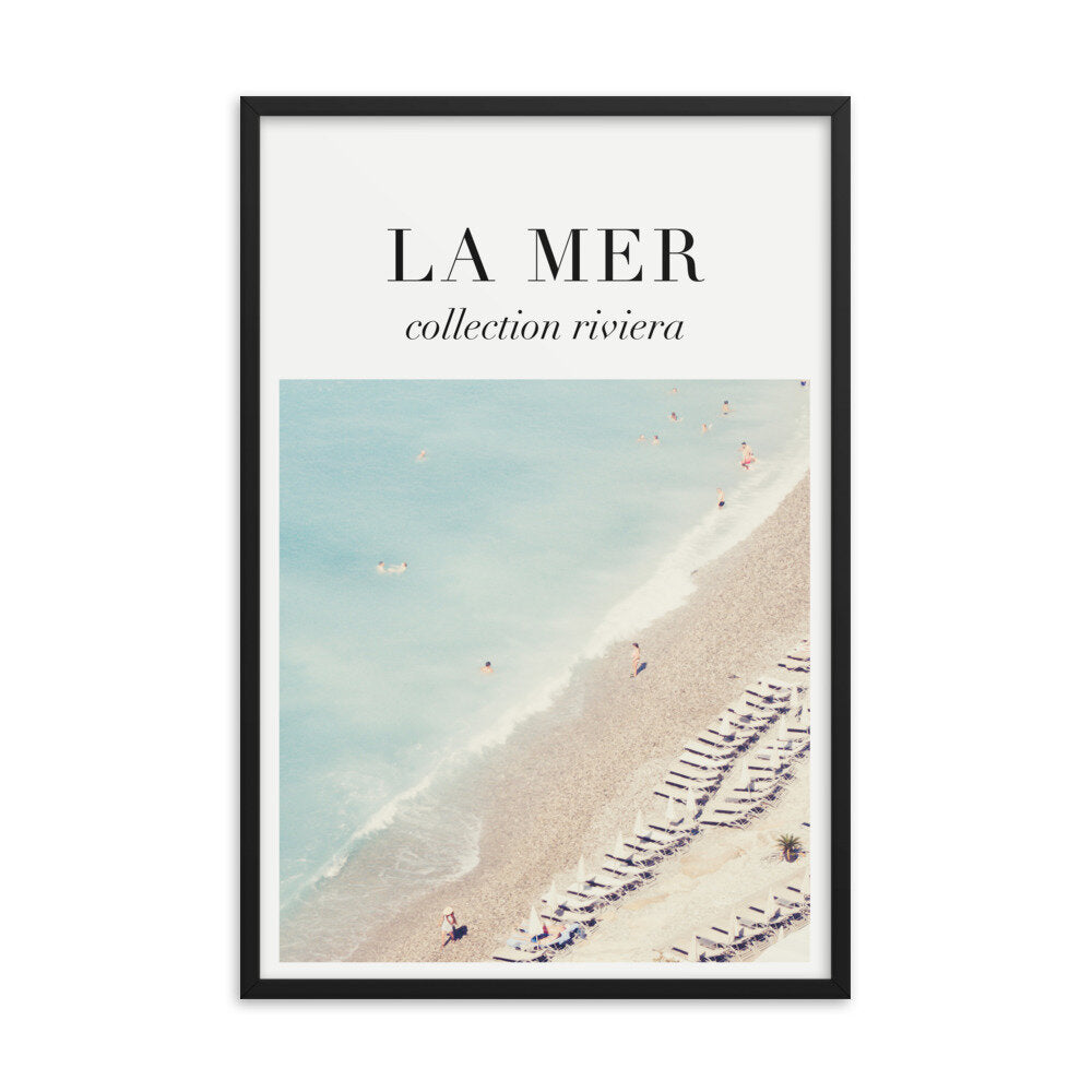 La Mer French Beach Wall Poster