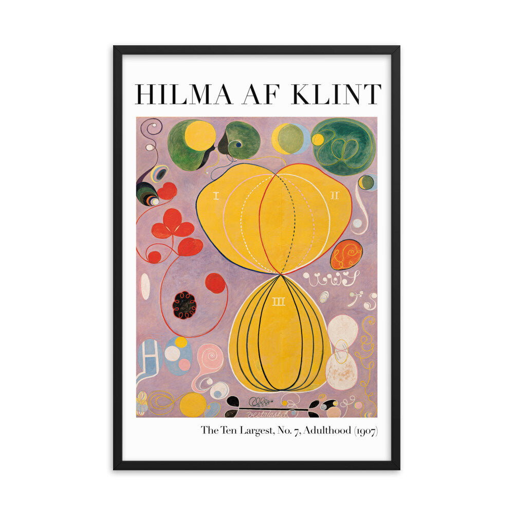 Hilma AF Klint Abstract Wall Art Poster