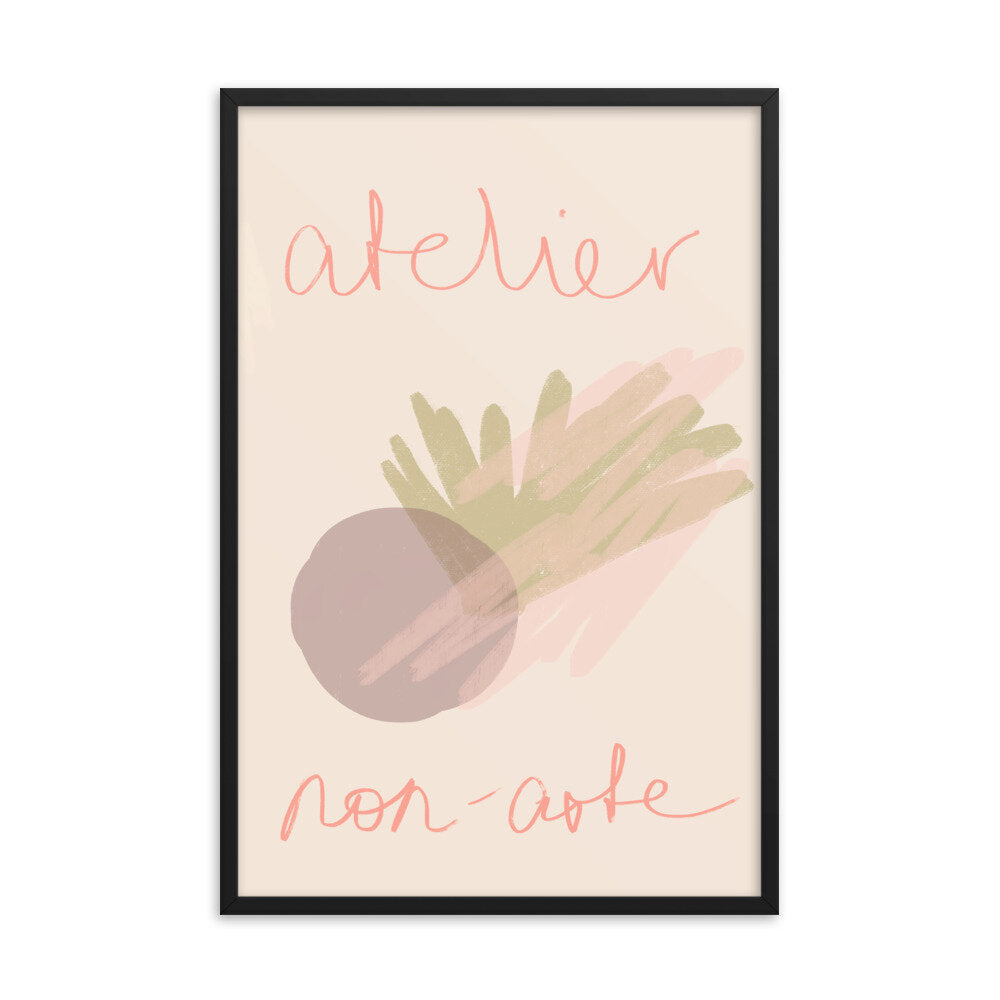 Framed abstract poster
