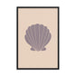 Purple Clam Shell Poster