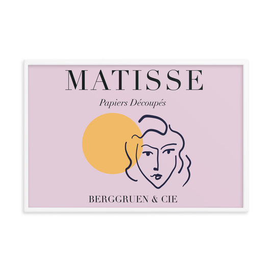 Pink Matisse Inspired Wall Poster
