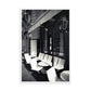 Black and White Paris Cafe Poster