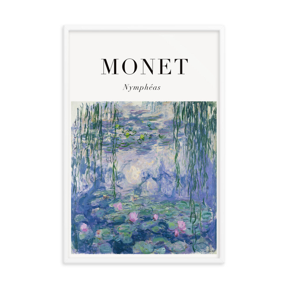 Monet Exhibition Style Poster Print