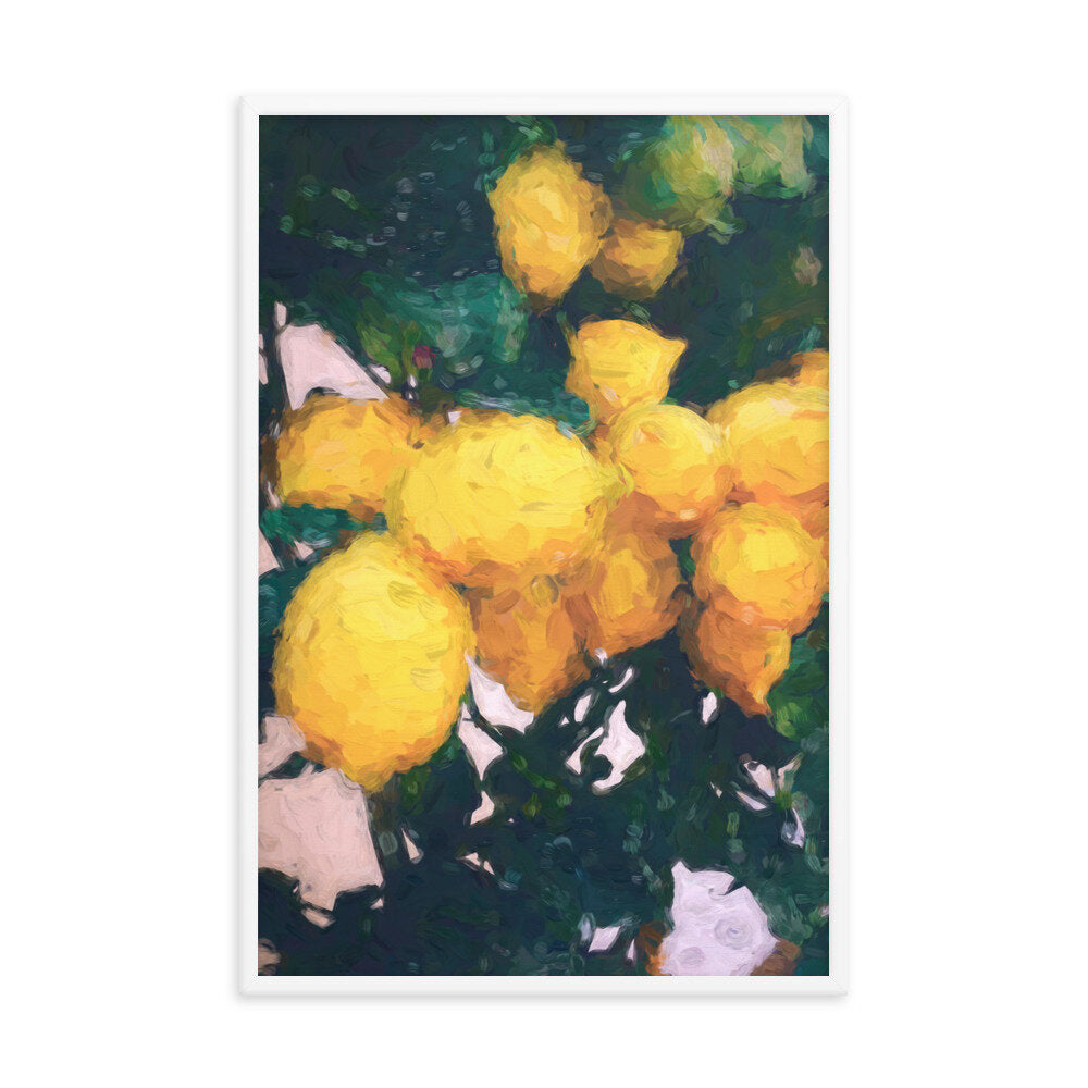Painted Lemons Poster