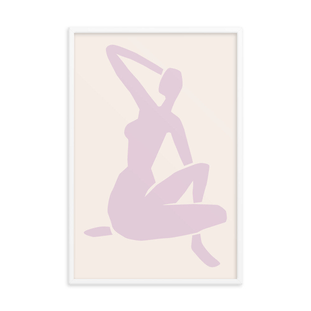 Nordic Pastel Female Figure Poster