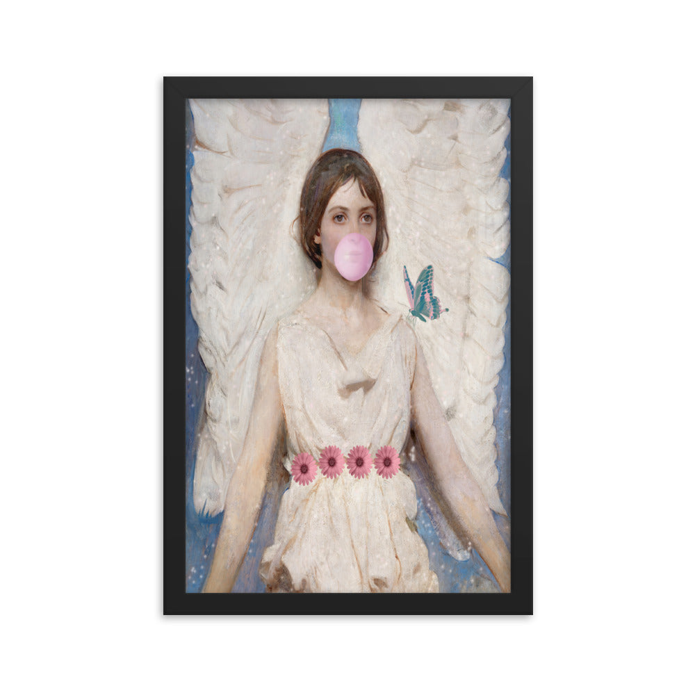 Framed angel print