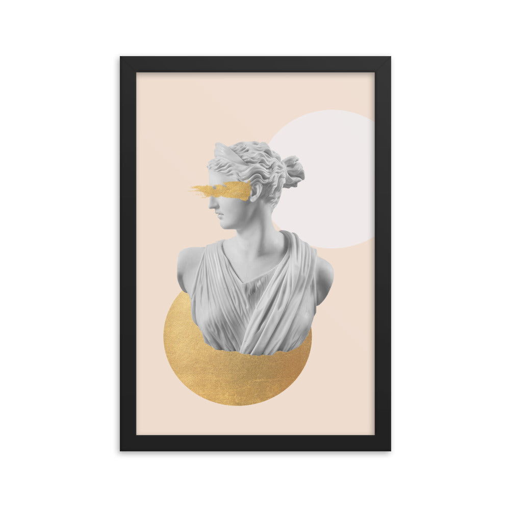 Framed Greek goddess print
