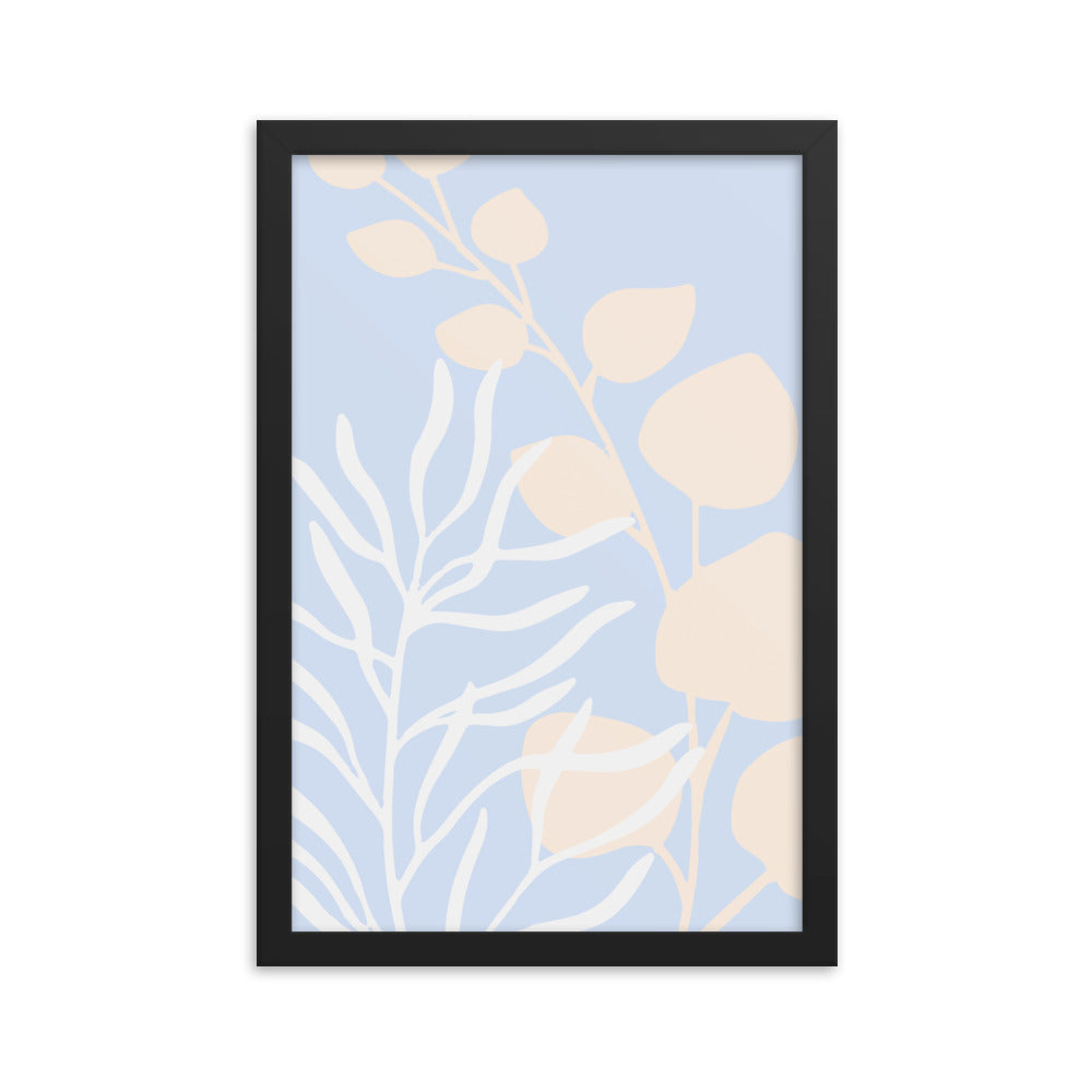 Botanical Pastel Blue Poster