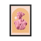 Bubble Gum Goddess Pink and Orange Poster