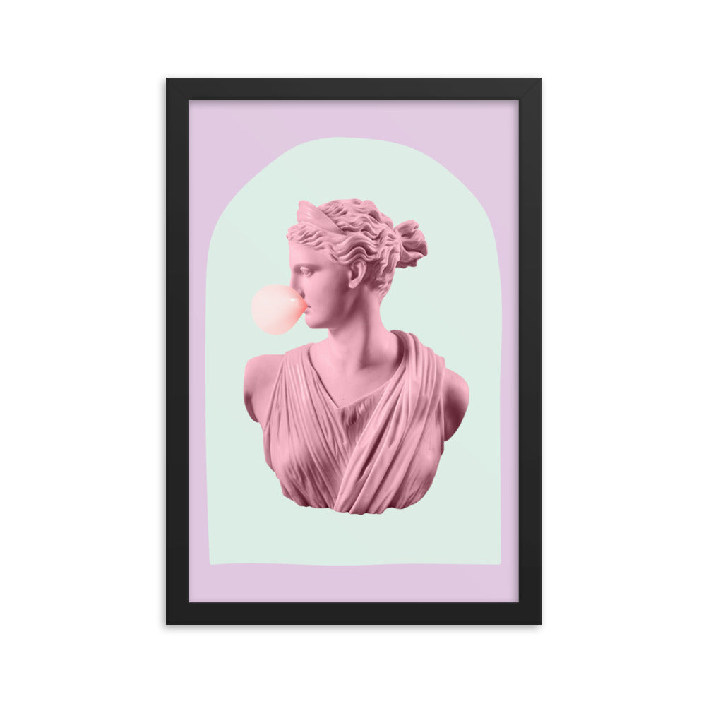 Lilac Bubble-Gum Goddess Poster